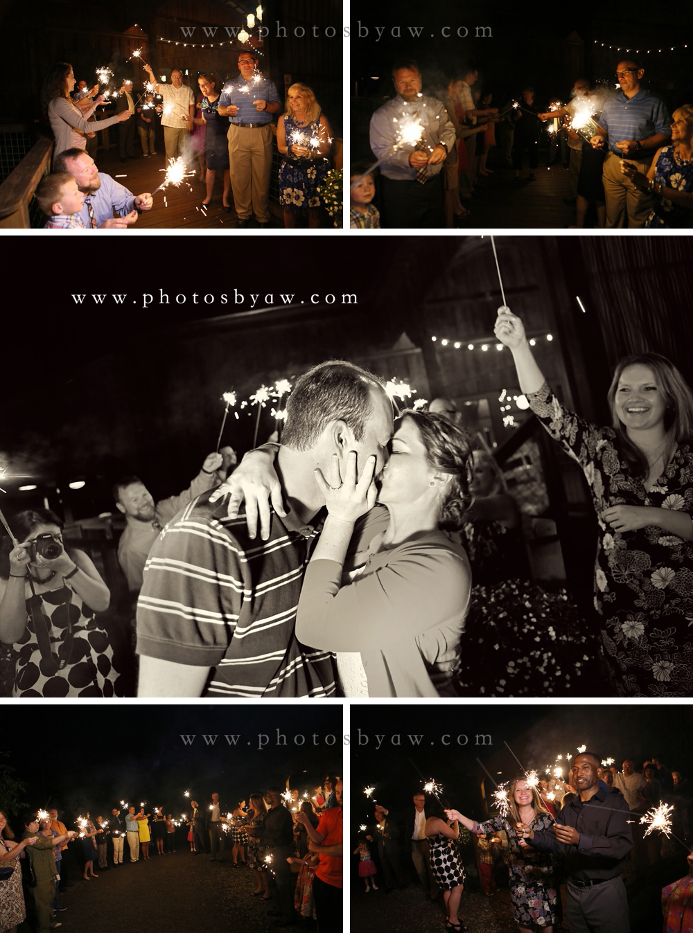 wedding sparkler exit