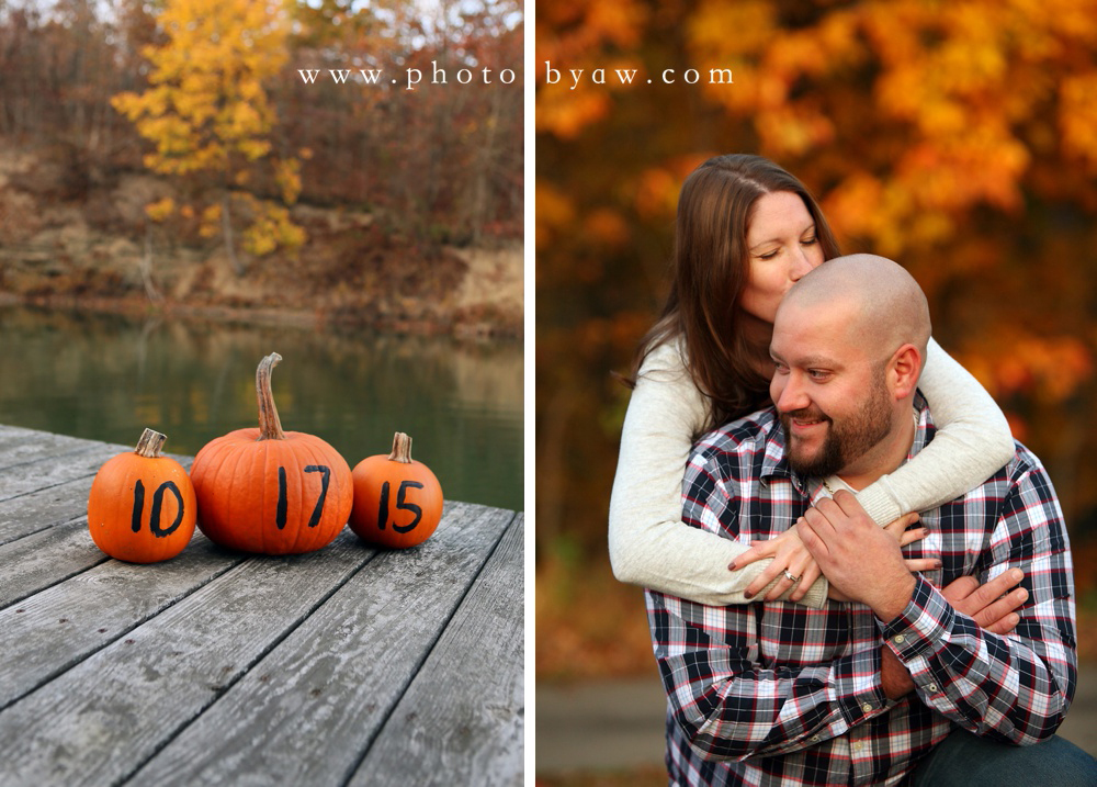 fall save the date pumpkin