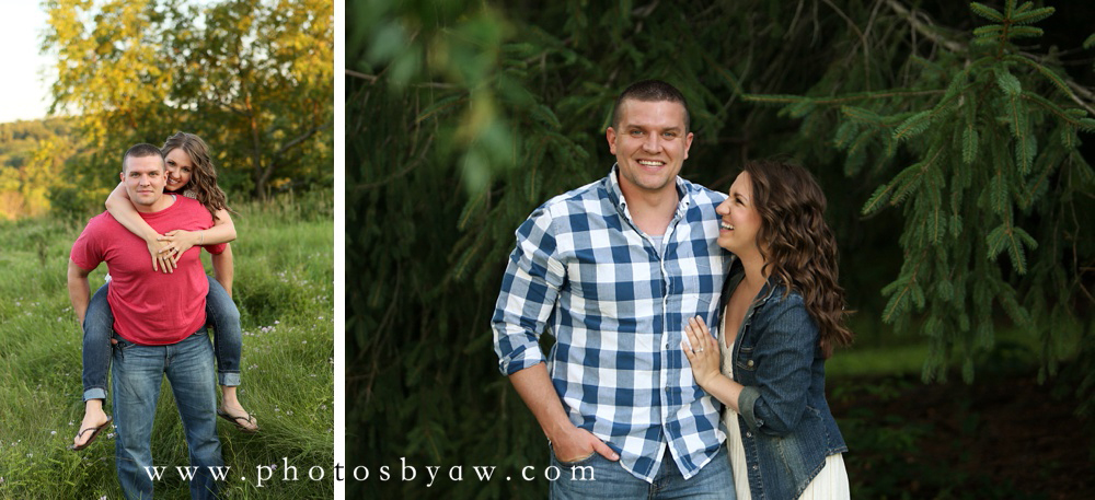 outdoor country engagement photos