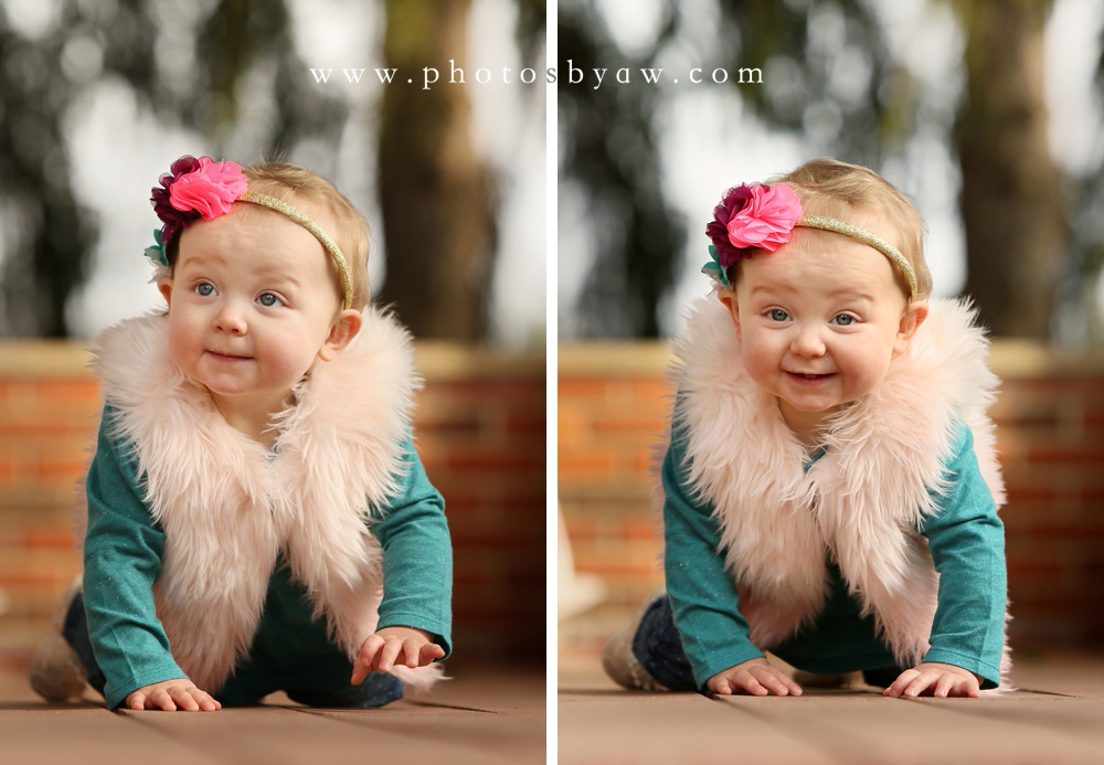 baby girl one year photos