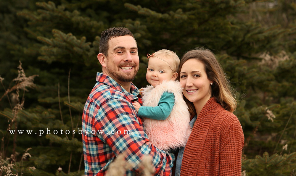 outdoor winter family photos