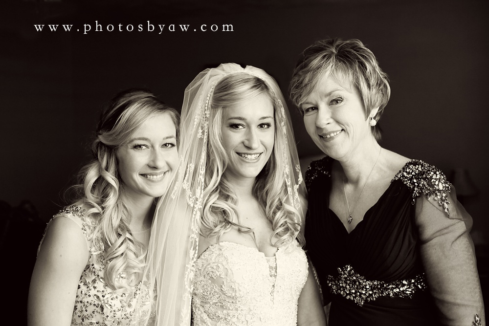 mother daughter wedding photo