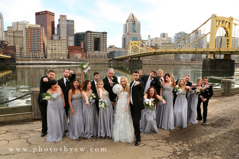 pittsburgh north shore wedding photos