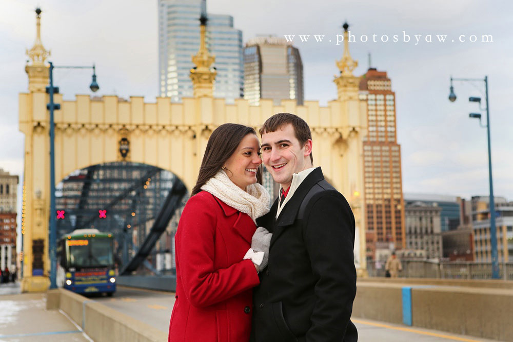 Pittsburgh Winter Engagement Session | Megan & John