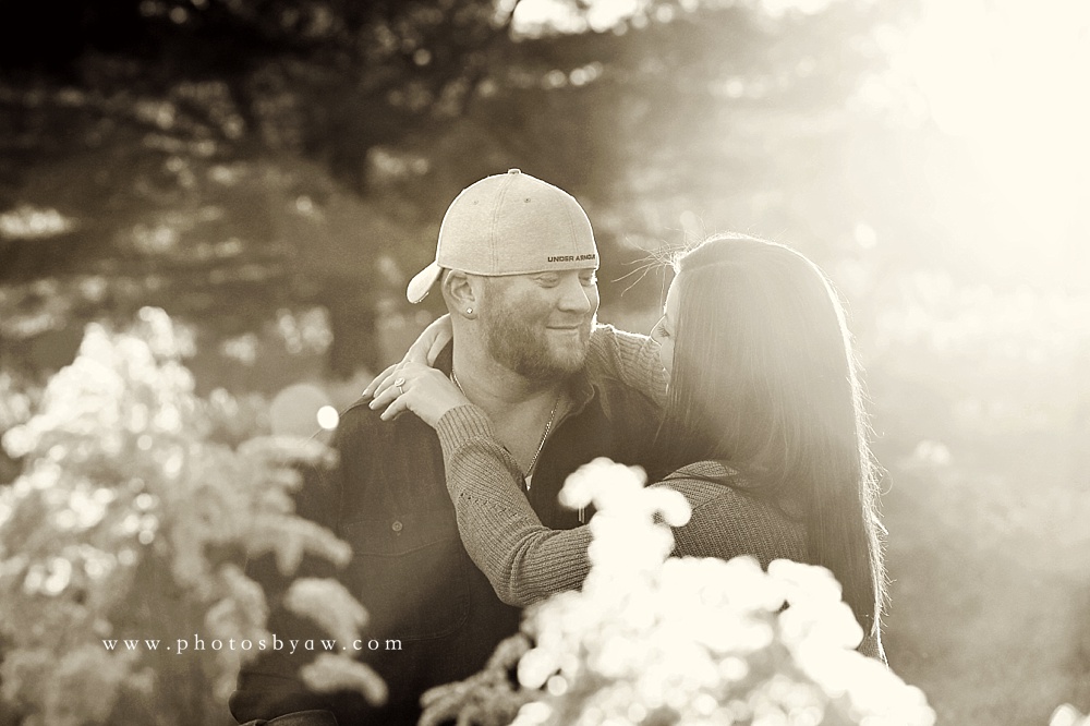 Fall sunset engagement photos – Kelly & Ben