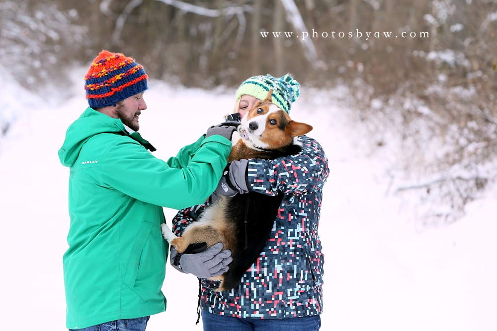 Winter Engagement Snowball fight – Emily & Jason