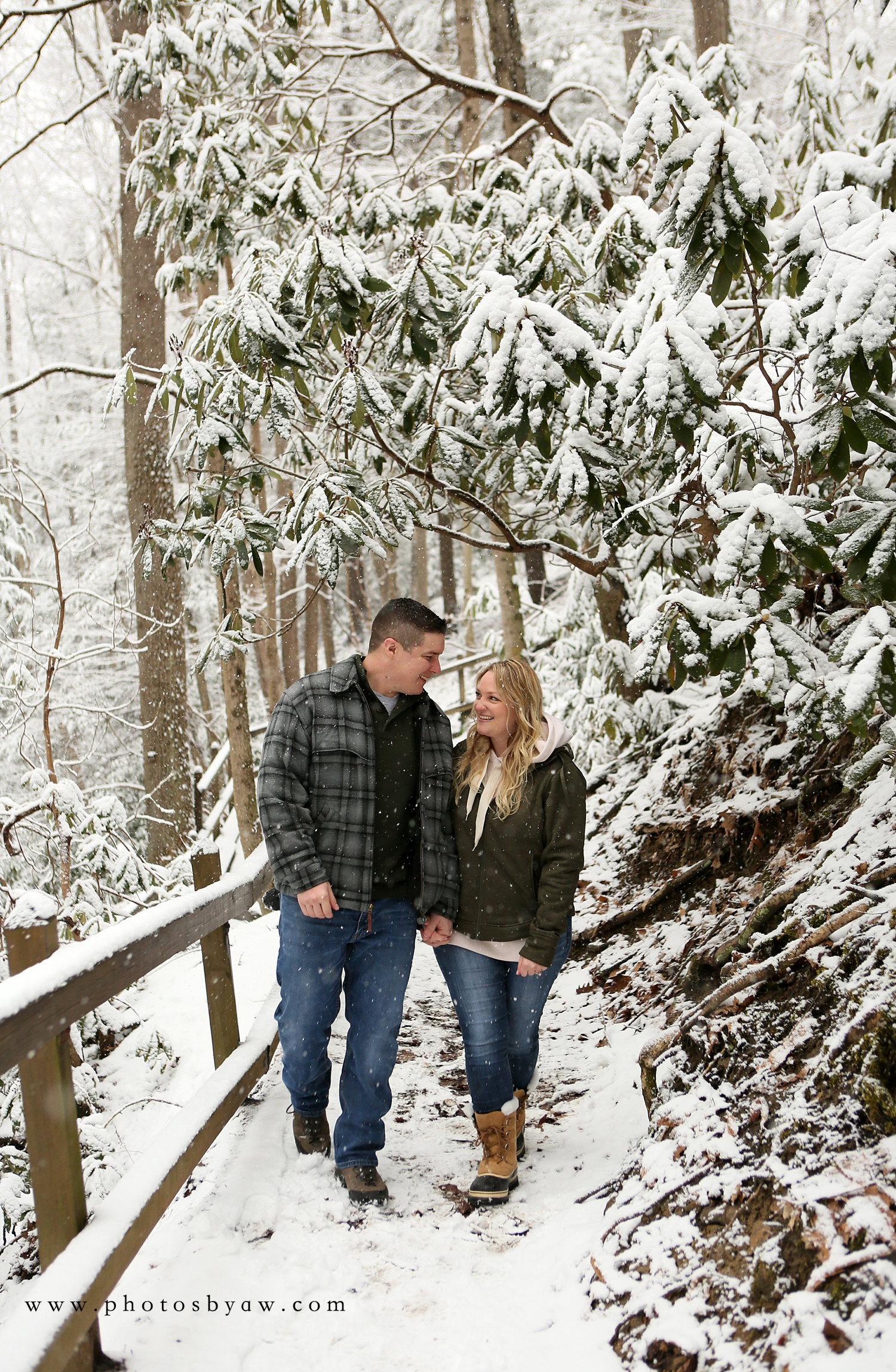 winter hiking photos ohiopyle