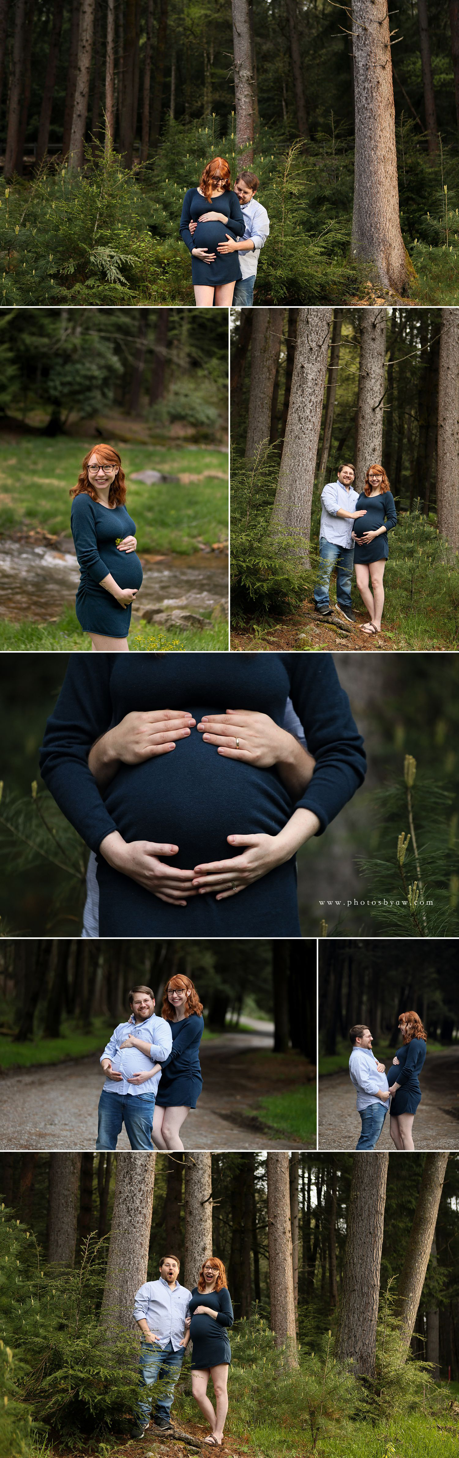 woodsy pennsylvania maternity photographer