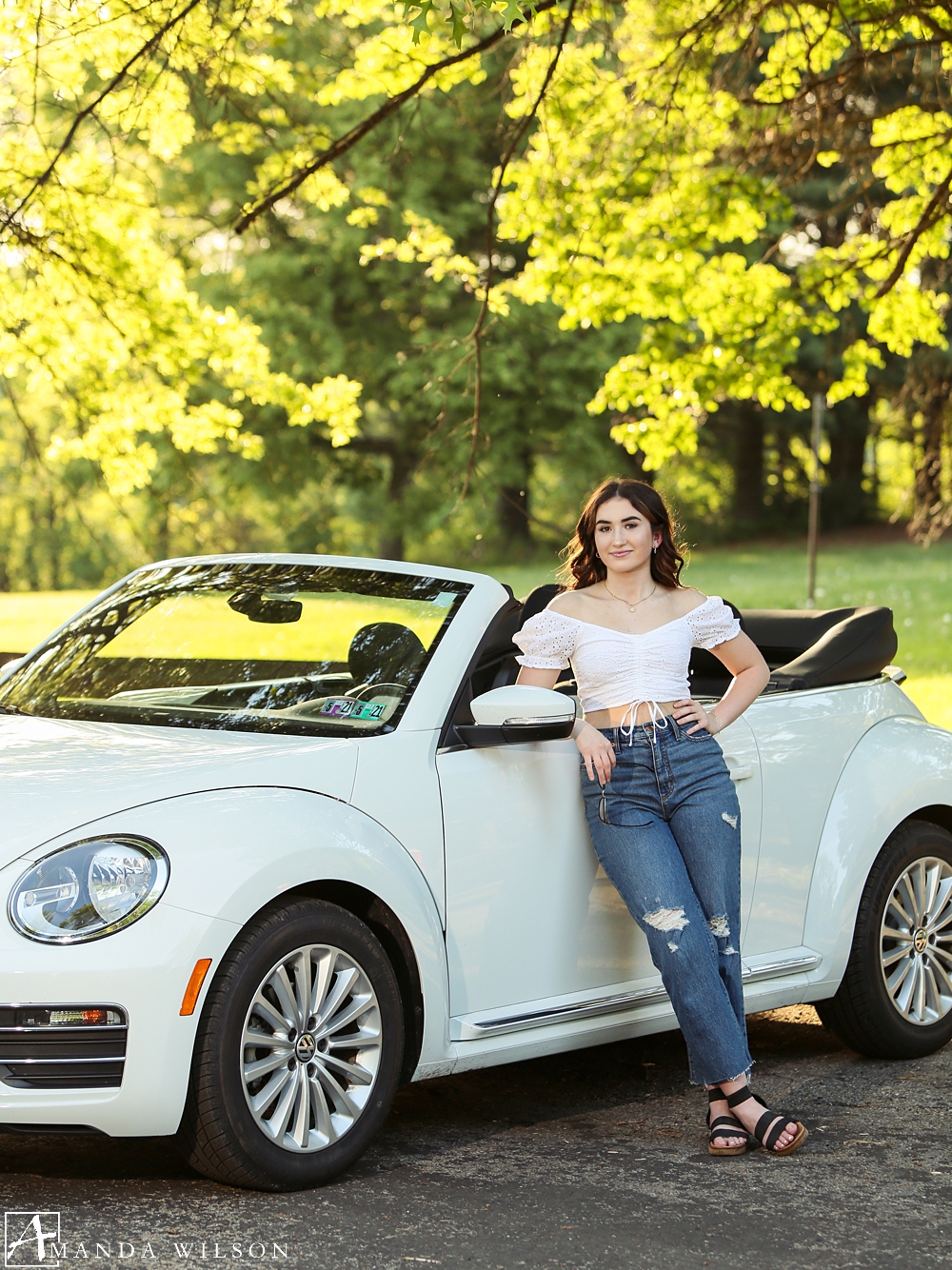 volkswagon beetle senior photo