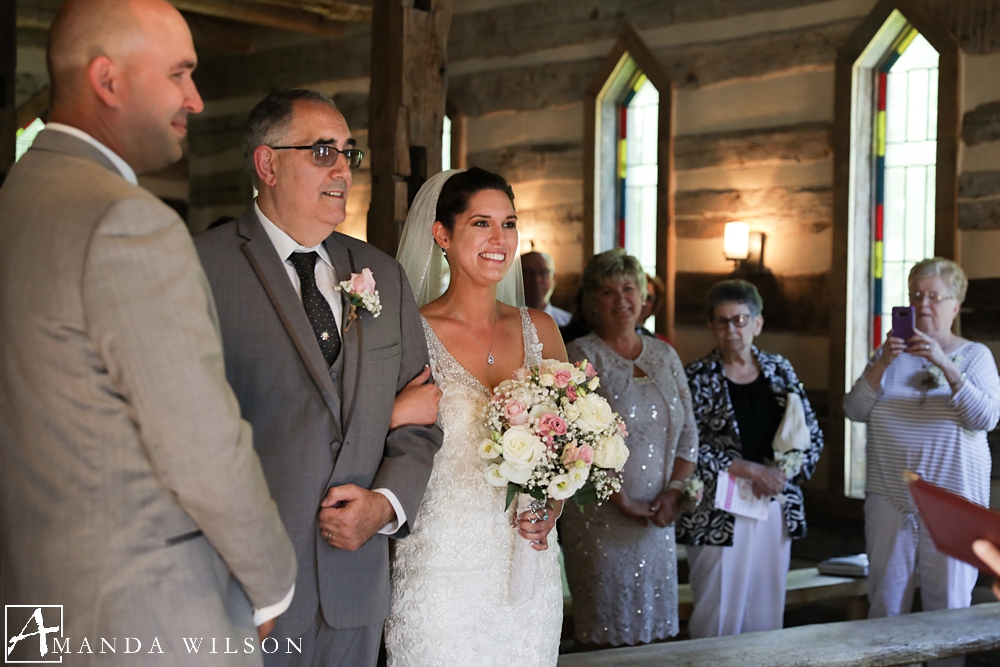 oak lodge wedding ceremony