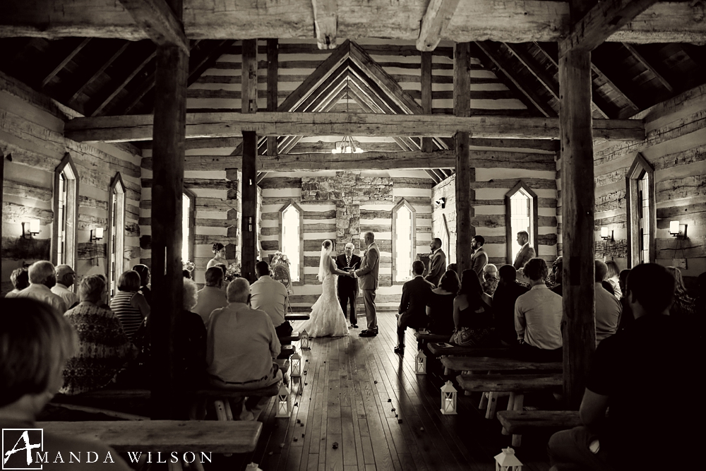 inside chapel oak lodge wedding